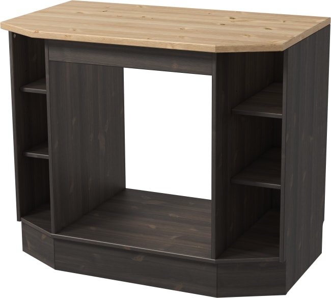 saga innbygningsskap for stekeovn, antikk sort