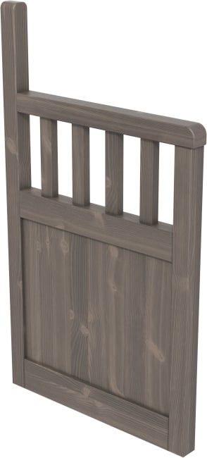 saga ende avslutning høy - høyre, antikk grå