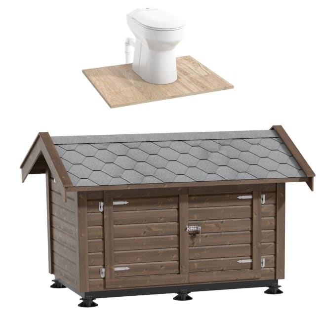 Aqua Green vakumtoalett m/1000L tank i Smart-hytte