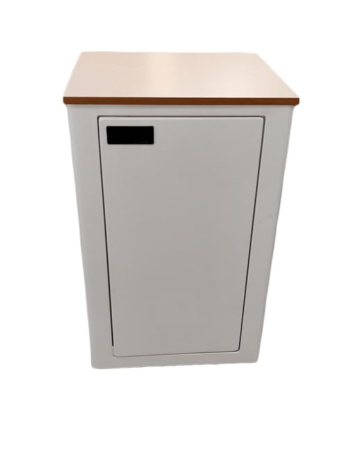 Gass skap hvit stål