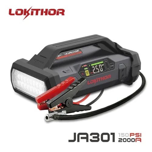 LOKITHOR Lithium Startbooster 2000A m/150 PSI Luftkompressor