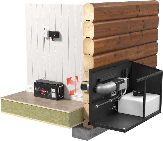 Webasto 2kW m/skap & mobilstyring - slideshow 1