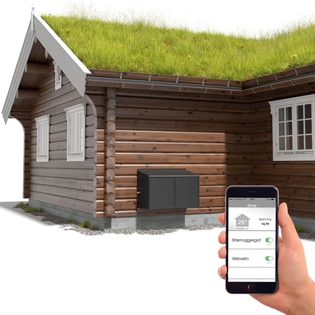 Webasto 2kW m/skap & mobilstyring