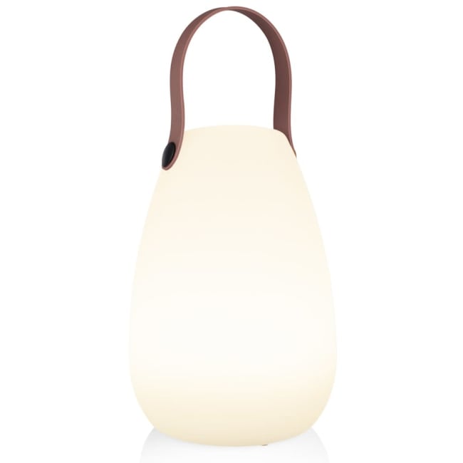 oppladbar utelampe med hank