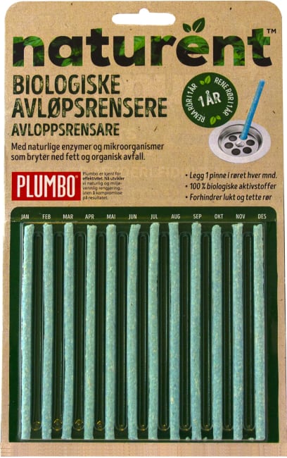 Plumbo Naturent Biologiske Avløpsrensere - 12 stk