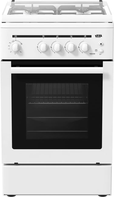 Vera gasskomfyr 50x50 hvit