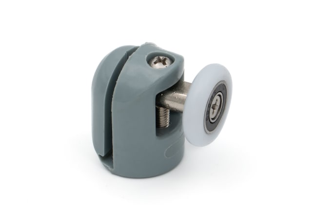 Øvre hjul for glass dør, hvit (4 stk)