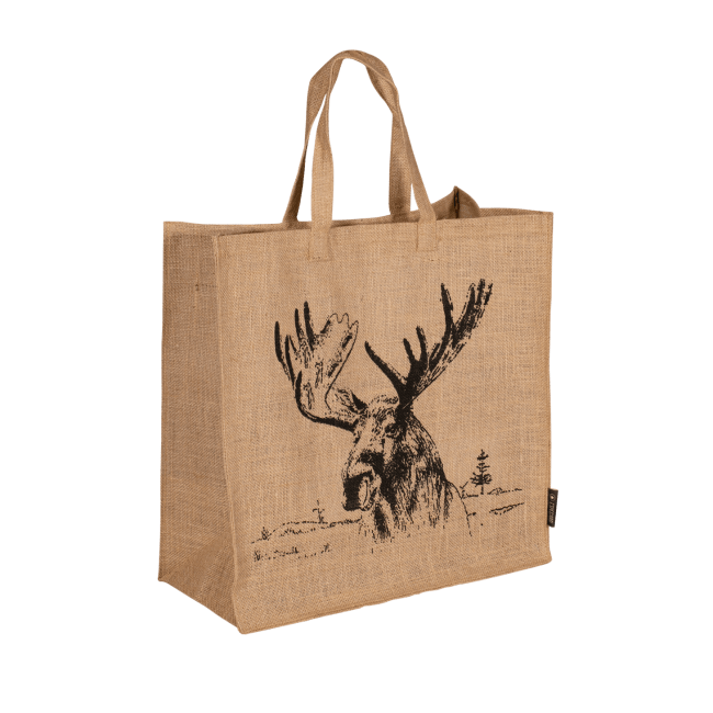 Bærebag i jute Elg
