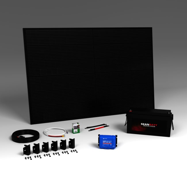 SB Premium solcellepakke 410W m/200Ah Lithium Heat