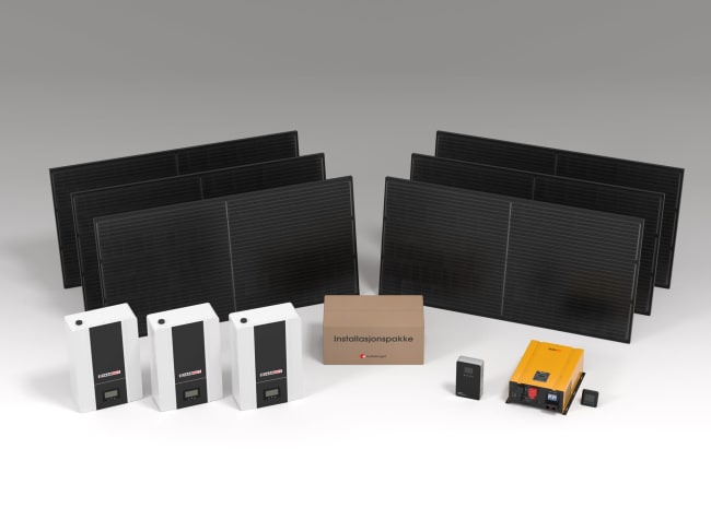 Solcelle kraftpakke 230V 10kW PowerWall 18,4kWt