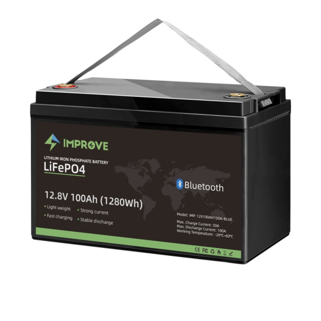 IMPROVE Lithium Batteri 12V 100Ah Bluetooth