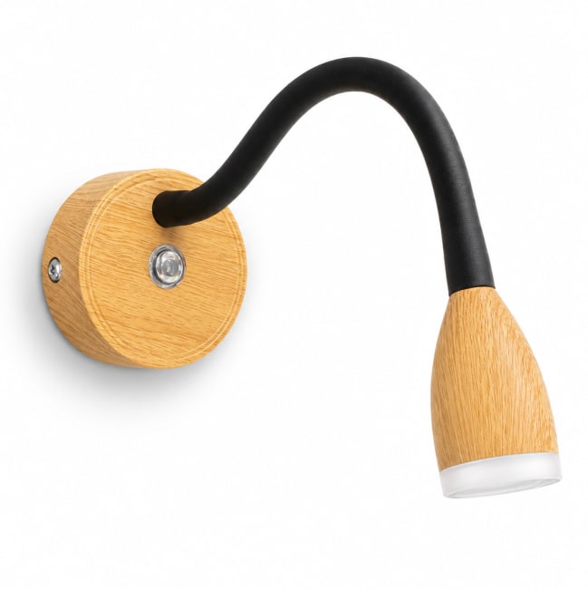 12V LED leselampe med USB og dimming