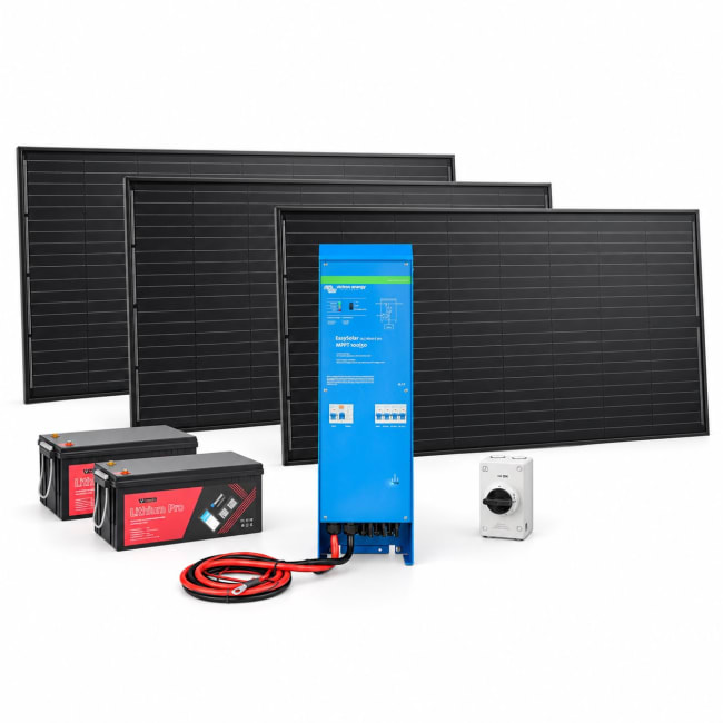 EasySolar 1600VA 12V 660W 400Ah Lithium - uten varme