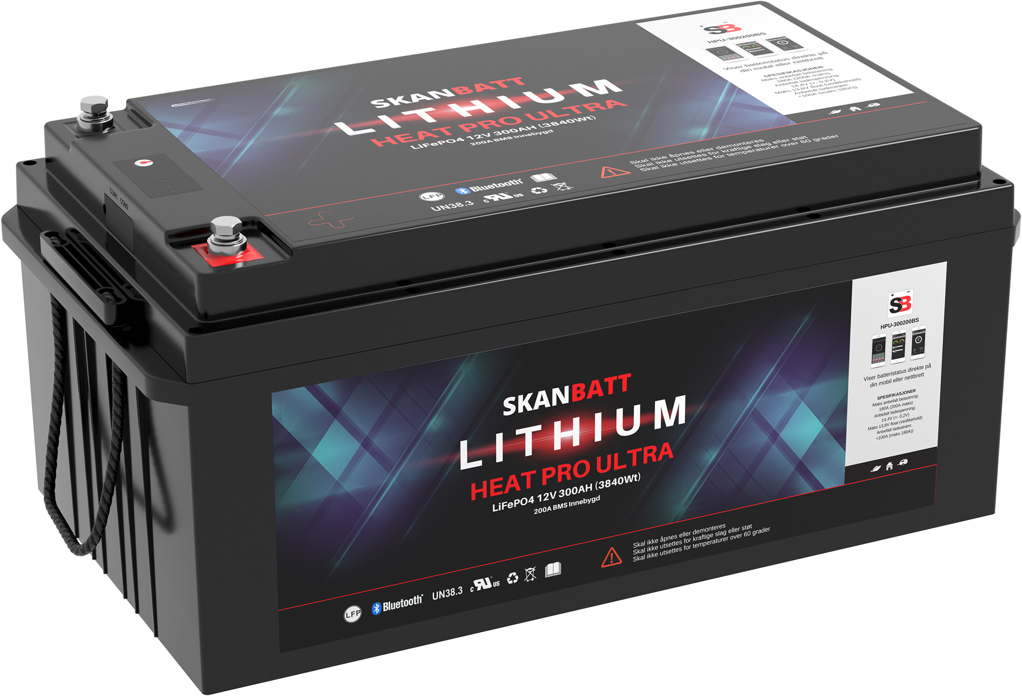 Lithiumbatteri Ultra 300Ah