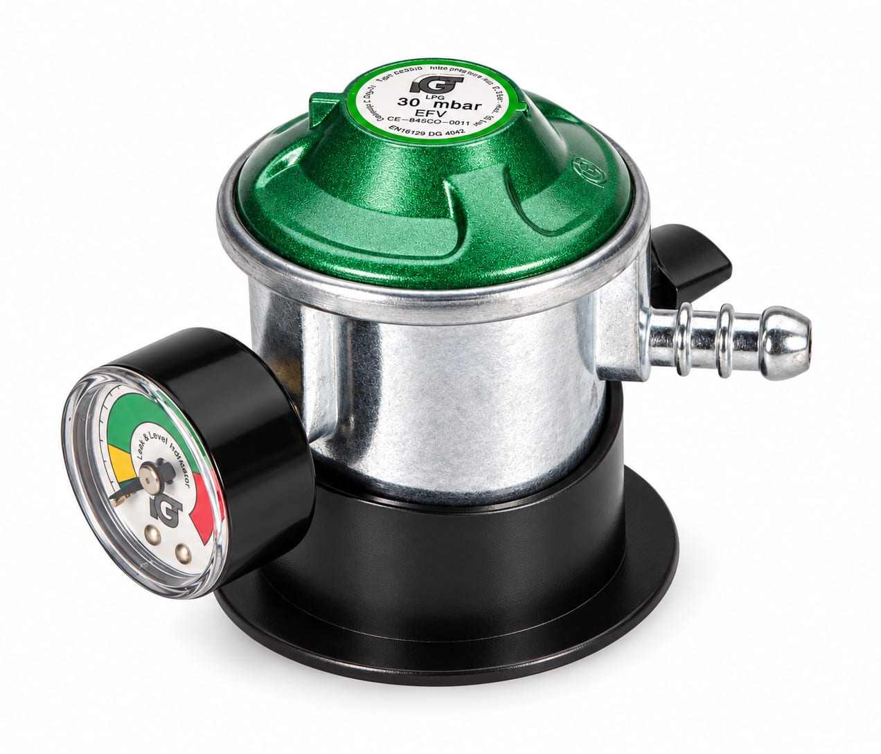 Aggregathus Gassregulator m/lekkasjetester og manometer | Hyttetorget
