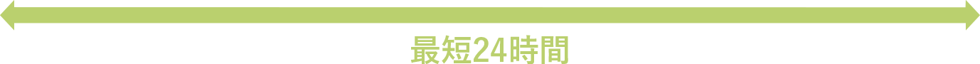 最短24時間