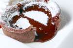 chocolate fondant on a white plate | Classpop Shot