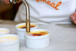 chef torching creme brulee in a cooking class | Classpop Shot