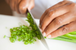 Baton Rouge - cutting green onions Shot