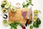 Preparing ingredients for guacamole Shot