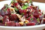 Roasted beet salad with walnuts Shot