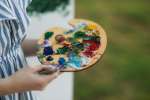 Los Angeles - a woman holding a paint palette Shot