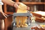 Using pasta machine for pasta making Shot