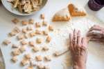 Shaping gnocchi dough Shot