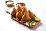 Vegetarian samosas Shot