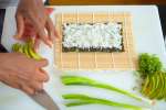 Baltimore - preparing ingredients for sushi rolling Shot