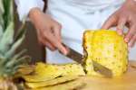 chef slicing a pineapple | Classpop Shot