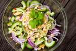 thai cucumber salad with red onions and peanuts | Classpop Shot