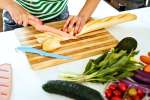 Preparing bread for bruschetta | Classpop Shot