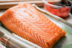 fresh salmon for sushi rolls Shot