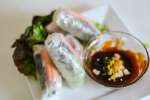 seasonal vegetable spring rolls with dipping sauce | Classpop Shot