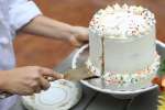 chocolate birthday cake with vanilla frosting | Classpop Shot