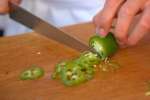 chef slicing jalapenos | Classpop Shot