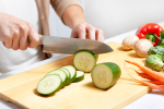 person slicing a cucumber | Classpop Shot