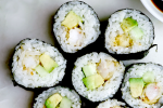 tempura shrimp and avocado sushi | Classpop Shot