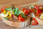 bruschetta with fresh tomatoes and basil | Classpop Shot