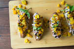 golden beet and burrata toast | Classpop Shot