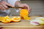 Chef slicing oranges | Classpop Shot