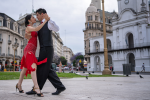 Colorado Springs - tango dancers in city streets Shot