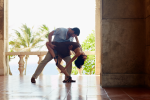 Denver - couple salsa dncing on balcony Shot