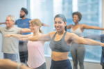 Houston - students in stretch class Shot