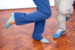 Nashville - dancer feet shuffling on dance floor Shot