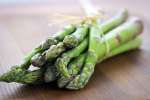 bundle of asparagus on table | Classpop Shot