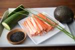 crabmeat, avocado, cucumber and sauce for sushi rolls | Classpop Shot
