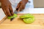 chef slicing green tomatoes | Classpop Shot