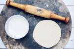 rolling pin flour and dough for indian flatbread | Classpop Shot